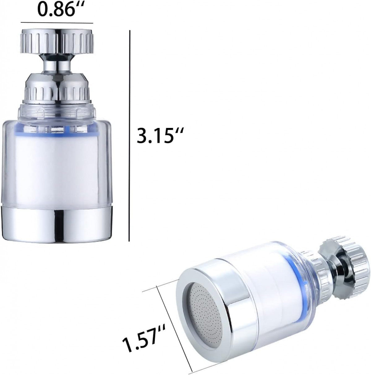 360-DEGREE ROTATING WATER FAUCET FILTER