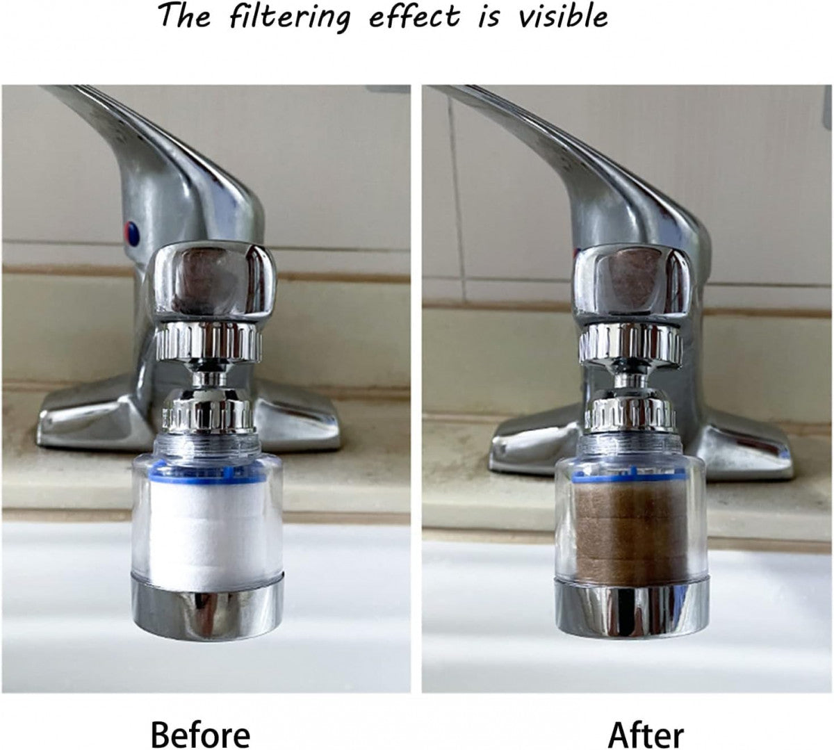 360-DEGREE ROTATING WATER FAUCET FILTER