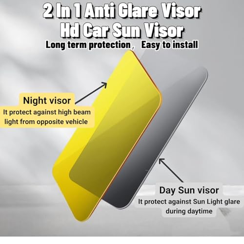 2-in-1 HD Car Sun Visor for Day & Night