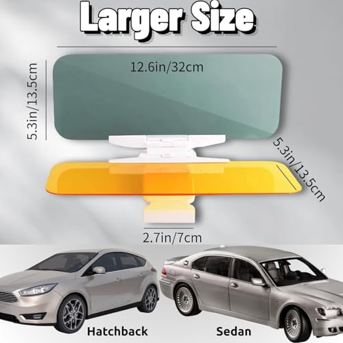 2-in-1 HD Car Sun Visor for Day & Night