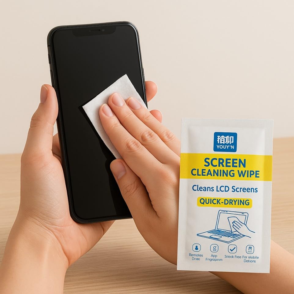 DISPOSABLE MOBILE PHONE LCD SCREEN WIPES (50PCS)