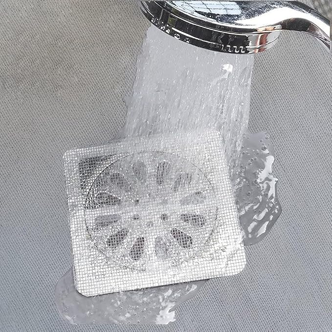 SHOWER DRAIN MESH STICKER (10 PCS SET)