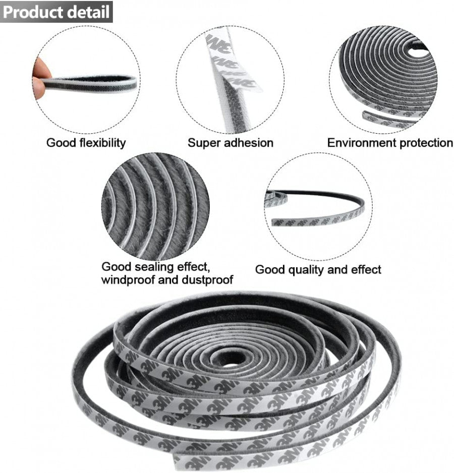 WINDPROOF SOUNDPROOF WINDOW SEALING STRIPS(10M)