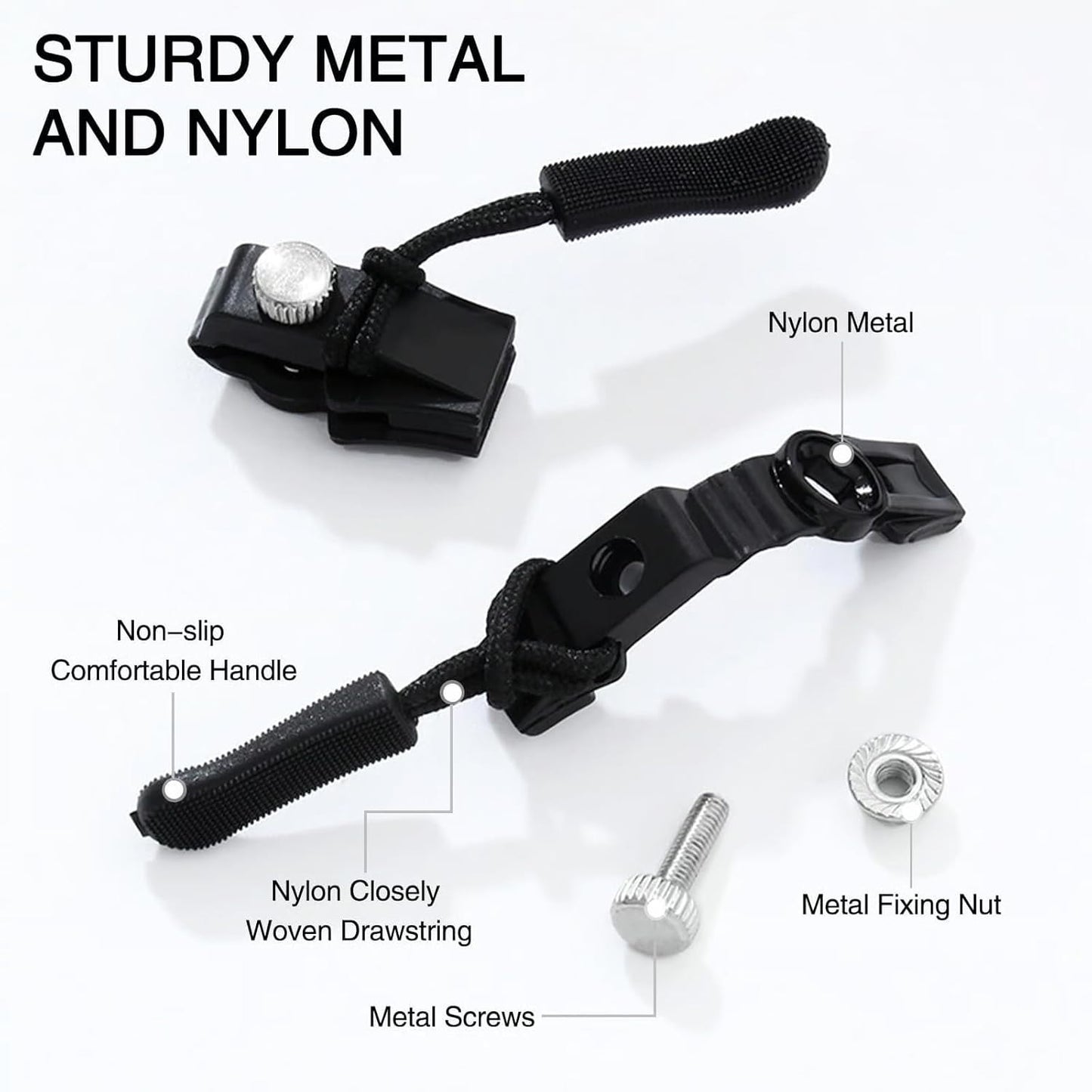 ZIPPER REPAIR KIT (3 Sets Instant Slider Replacement)