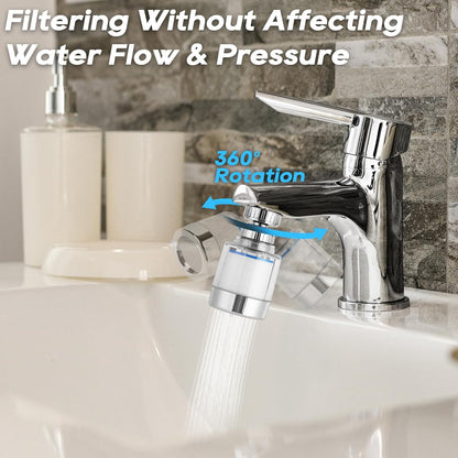 360-DEGREE ROTATING WATER FAUCET FILTER