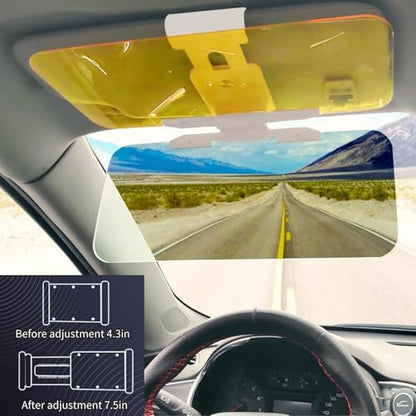 2-in-1 HD Car Sun Visor for Day & Night