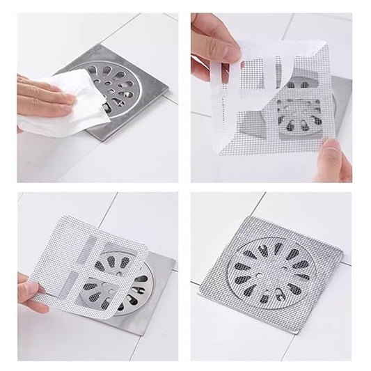 SHOWER DRAIN MESH STICKER (10 PCS SET)