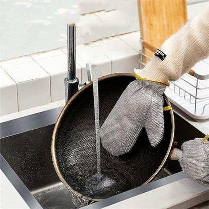 Aluminum Dishwashing Hand Gloves Non Scratch Wire (1 PIECE)
