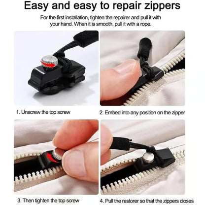 ZIPPER REPAIR KIT (3 Sets Instant Slider Replacement)