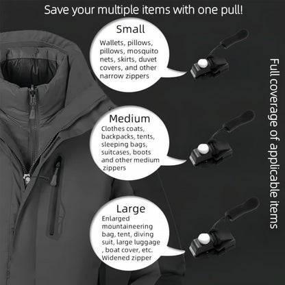 ZIPPER REPAIR KIT (3 Sets Instant Slider Replacement)
